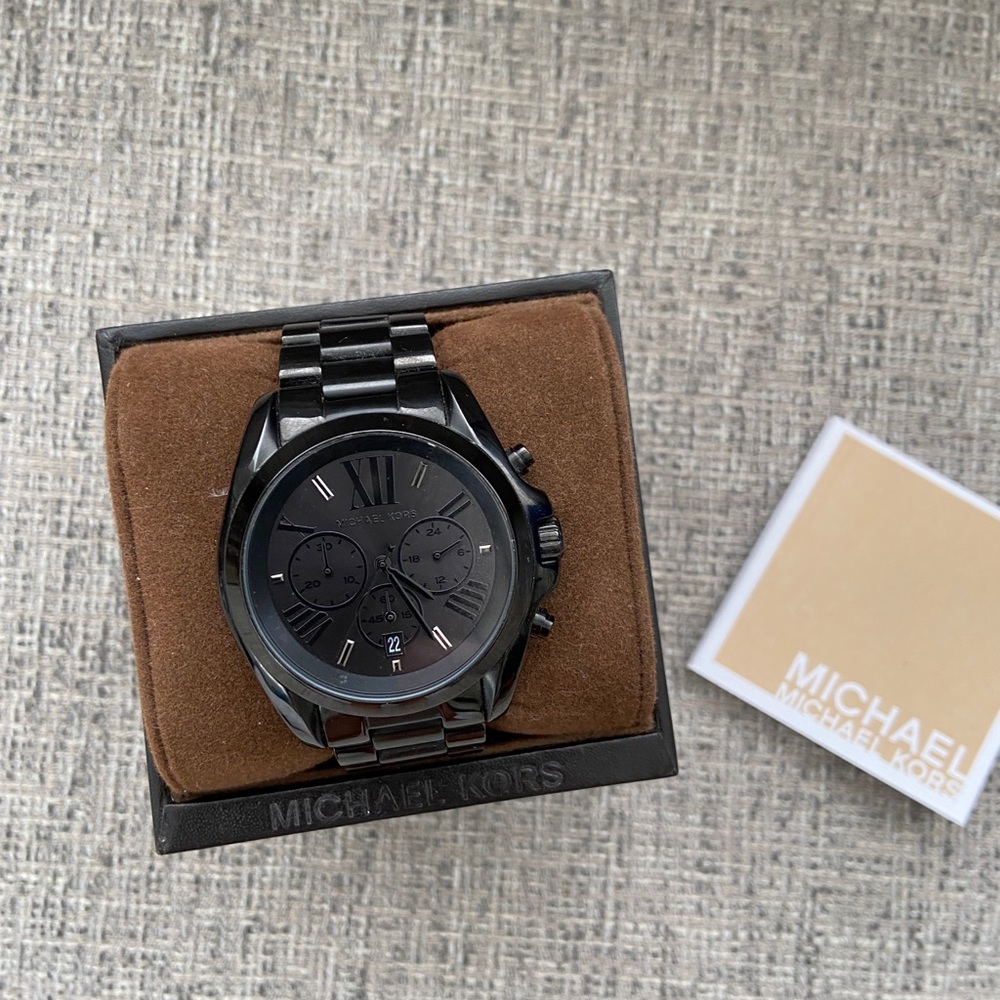 Michael Kors Women’s 43mm black watch